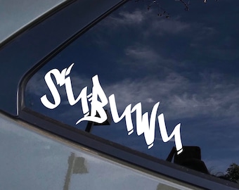 Subie Subuwu decal, Windshield Decal, Car Sticker, windshield Banner, JDM Vinyl Graphics