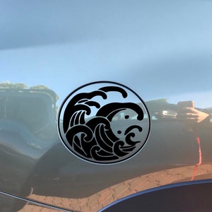 Gas cap cover overlay decal, fuel door cover Fits 2019-2023 Forester