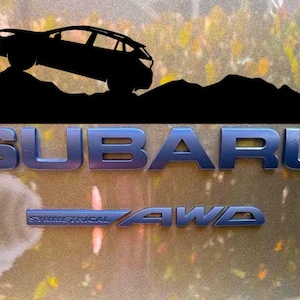 Over badge decal off-road, off-road decal for trunk rear Subie, Vinyl Decal, Car Emblem Graphic, vinyl, Decals Crosstrek, Ascent, Outback