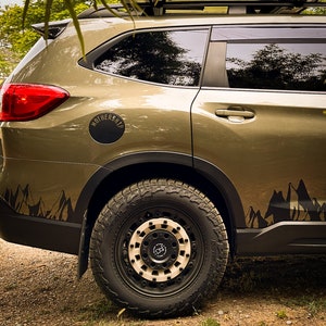Mountain side decal,  Mountain Trees, Side Body, Side Graphics, Car side graphics, Full side graphics, Car Decal,