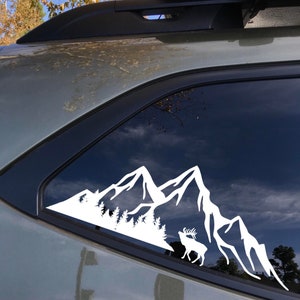 Outdoors hunting Elk decal, Windshield Decal, Car Sticker, windshield Banner,  Vinyl Graphics