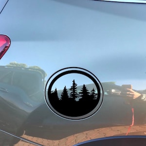 Gas cap cover overlay decal, Fuel door cover Fits 2019-2023 Forester