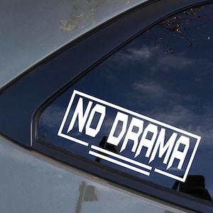 Sem decalque dramático, decalque para pára-brisa, adesivo de carro, banner para pára-brisa, gráficos de vinil JDM