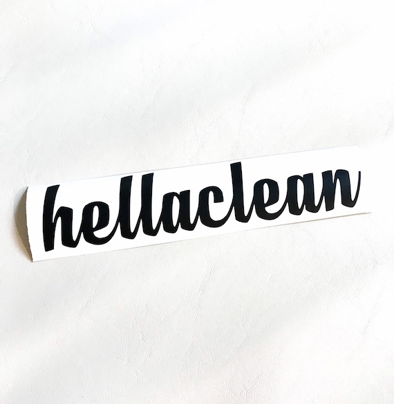 Hella Clean Decal JDM Car Window Decal Sticker Bumper Etsy