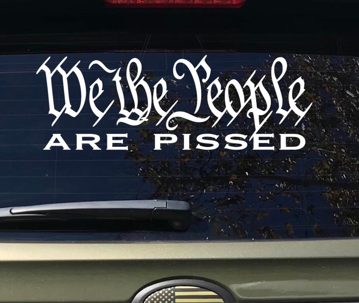 We the people are pissed decal, JDM Car Window Decal, Sticker, Bumper sticker, windshield banner, laptop, tumblers bestseller
