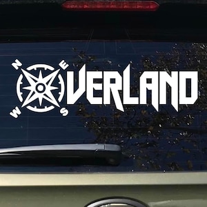 Overland sticker, bergbomen, off-road raamsticker, wildernissticker, bumpersticker, voorruitbanner, laptop, tuimelaars bestseller