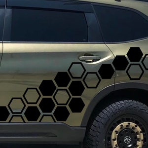 Honey comb decal 20 pack Individually cut, Side Body, Side Graphics, Car side graphics, Full side graphics, Car Decal, Decal,