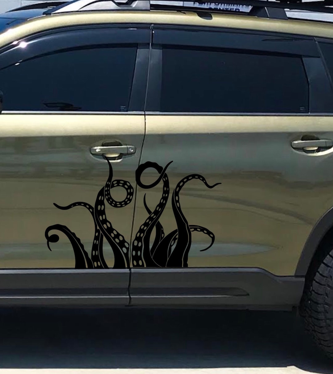 Octopus Side Decal 4 Pieces,(l+r Side) Ocean, Mountain Side Body, Side ...