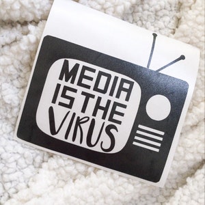 Media is the virus decal *Red Pill * * Pro America * Anti Biden * Conservative * Jobs  * American * America * Patriot * USA *