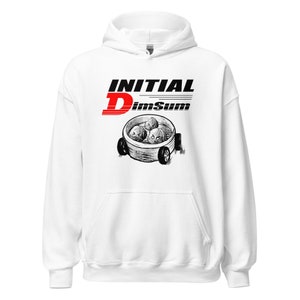 Initial D Dimsum hoodie unisex- Original design hoodie for car enthusiast and foodies/ Car hoodie/ food hoodie/ fun hoodie for gift/ dimsum