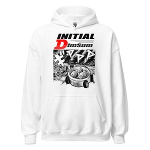 Initial D Dimsum hoodie unisex- Original design hoodie for car enthusiast and foodies/ Car hoodie/ food hoodie/ fun hoodie for gift/ dimsum