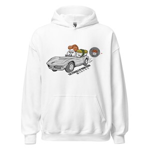 Sushi hoodie, fun hoodie gift for car enthusiast, sushi and Japanese food foodies, Salmon, Tamagoyaki, masago original art hoodie fun gift