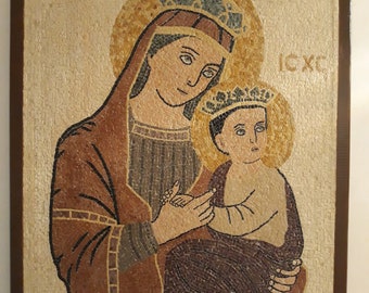 Madre María y niño Jesús
