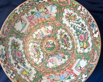 antique Rose medallion porcelain China