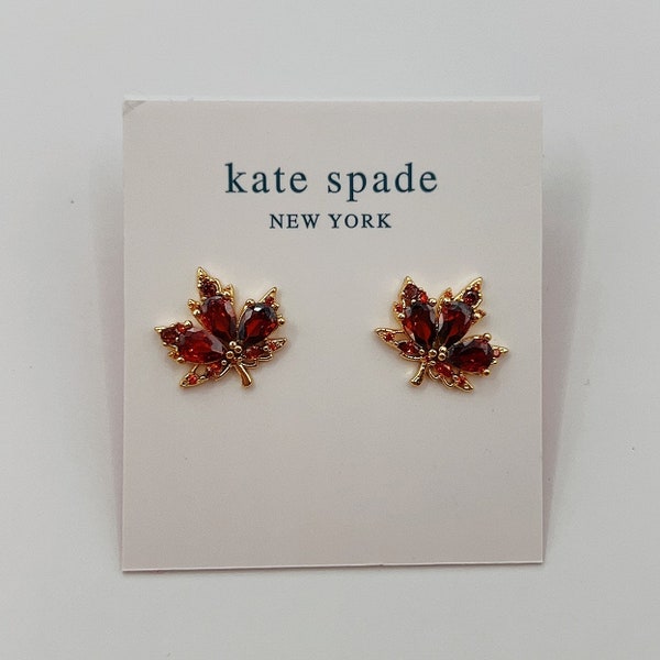 Kate Spade maple leaf earrings