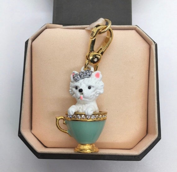 Juicy Couture Dog in Cup Charm 