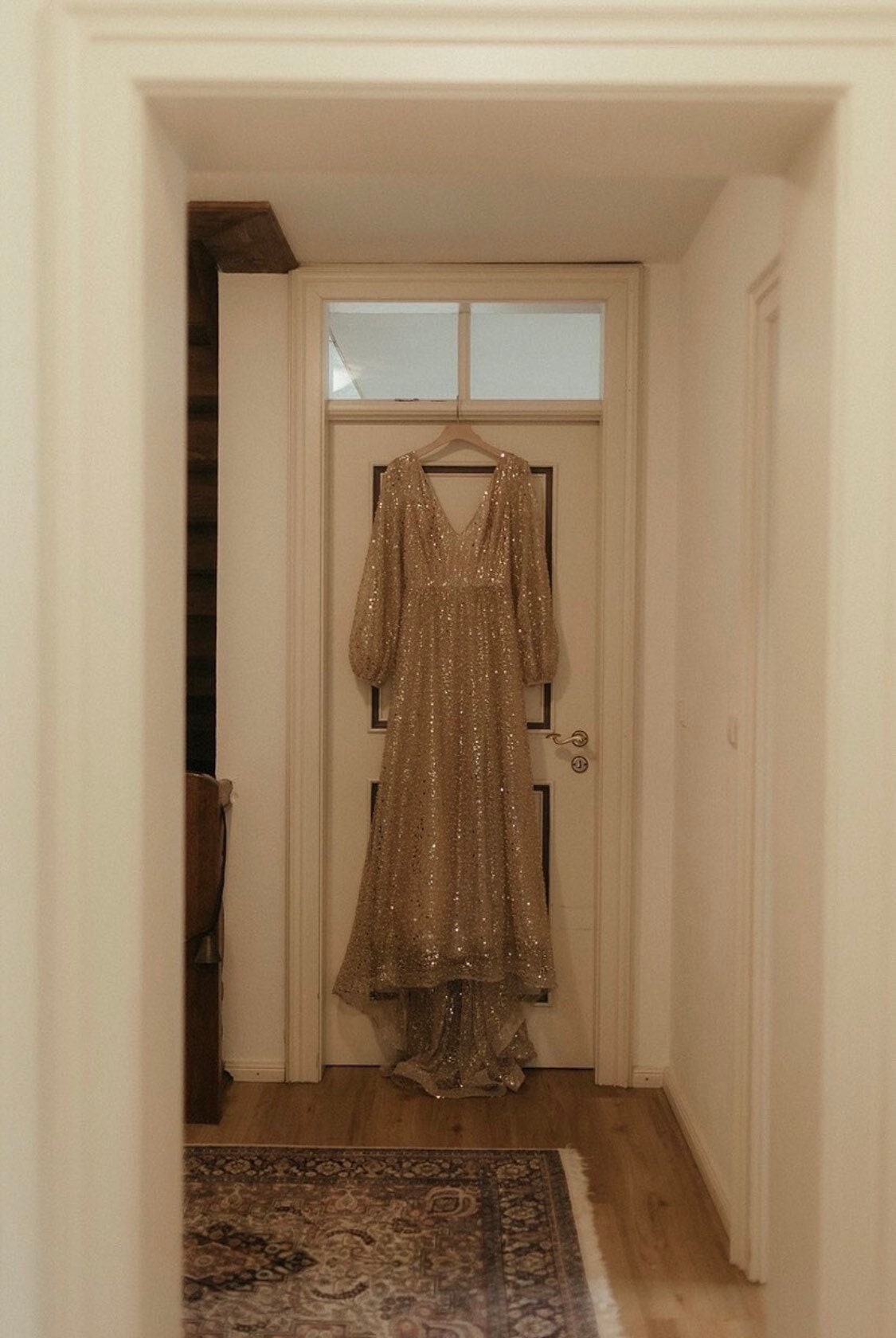 Plus size top gold dress uk