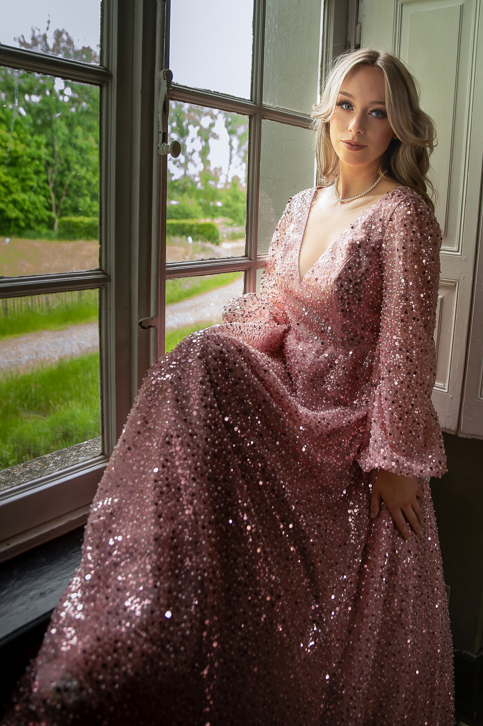 Shiny Long Sleeve Dress Etsy Singapore