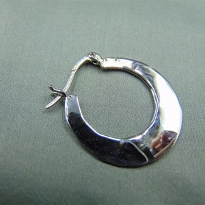 Sterling Silver Hoop Earrings Round Loops-1.2 Medium - Etsy