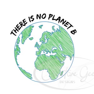 Earth Sketch SVG digitale download - Eco-vriendelijke SVG Instant Download - Eco Friendly T-shirt Design - SVG-bestanden voor Cricut of Cameo