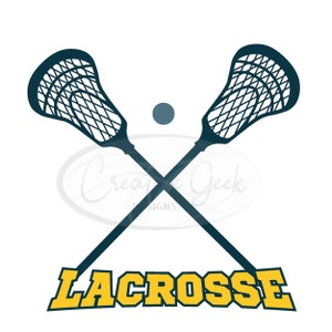 Sports Clipart: Two Double Crossed Realistic Lacrosse Sticks for Players.  Teams, Coaches, Parents, Moms, Dads Digital Download SVG & PNG -   Denmark