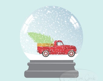 Snow Globe SVG Digital Download - Winter SVG Instant Download - Snow Globe Clipart - SVG Files for Cricut or Cameo