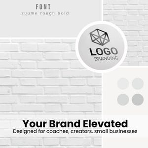 Witte bakstenen brandingachtergrond | Minimalistische sociale media, png (digitale download)