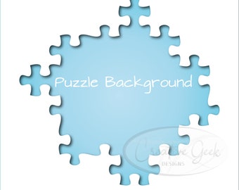 Jigsaw Puzzle Background SVG Digital Download - Puzzle SVG Instant Download - Puzzle Clipart - SVG Files for Cricut or Cameo