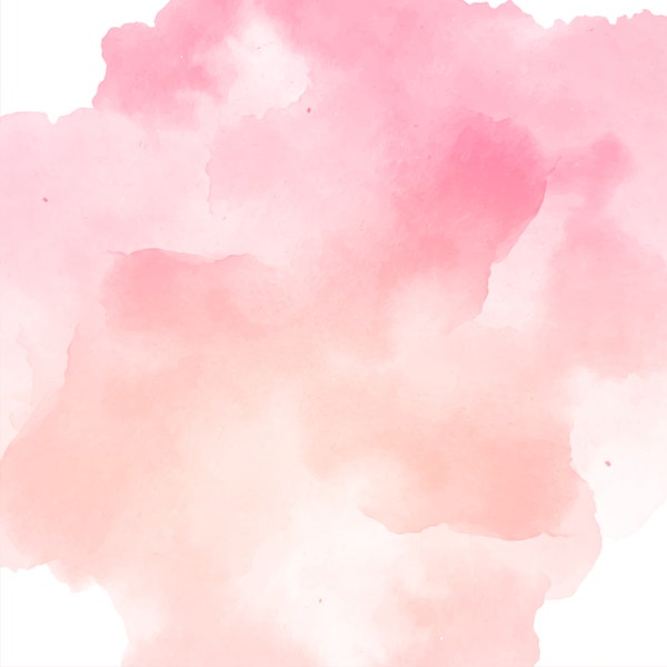 Pink Watercolor Paper PNG Digital Download - Pink Peach Paper PSD Instant Download - Watercolour PDF Printable Paper