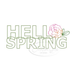 Spring Floral SVG Digital Download - Spring SVG Instant Download - Spring Flower Clipart - SVG Files for Cricut and Cameo