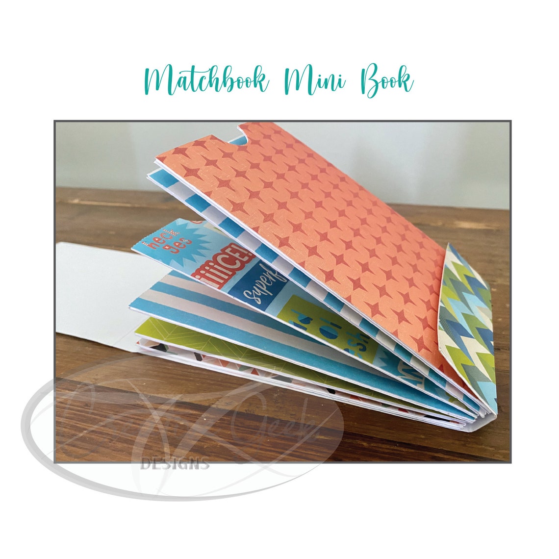 Matchbook Template SVG | Mini Booklet Packaging | Small Business Insert ...
