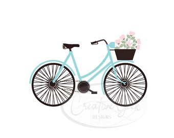 Vintage Bicycle SVG Digital Download - Bike SVG Instant Download - Bicycle Clipart - SVG Files for Cricut and Cameo