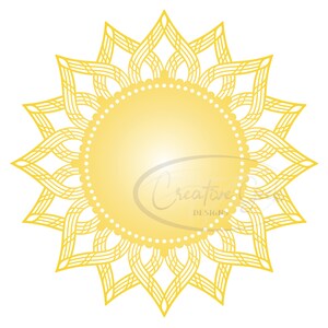 Sun SVG Die Cut Shape Digital Download - Background SVG Instant Download - SVG Files for Cricut and Cameo