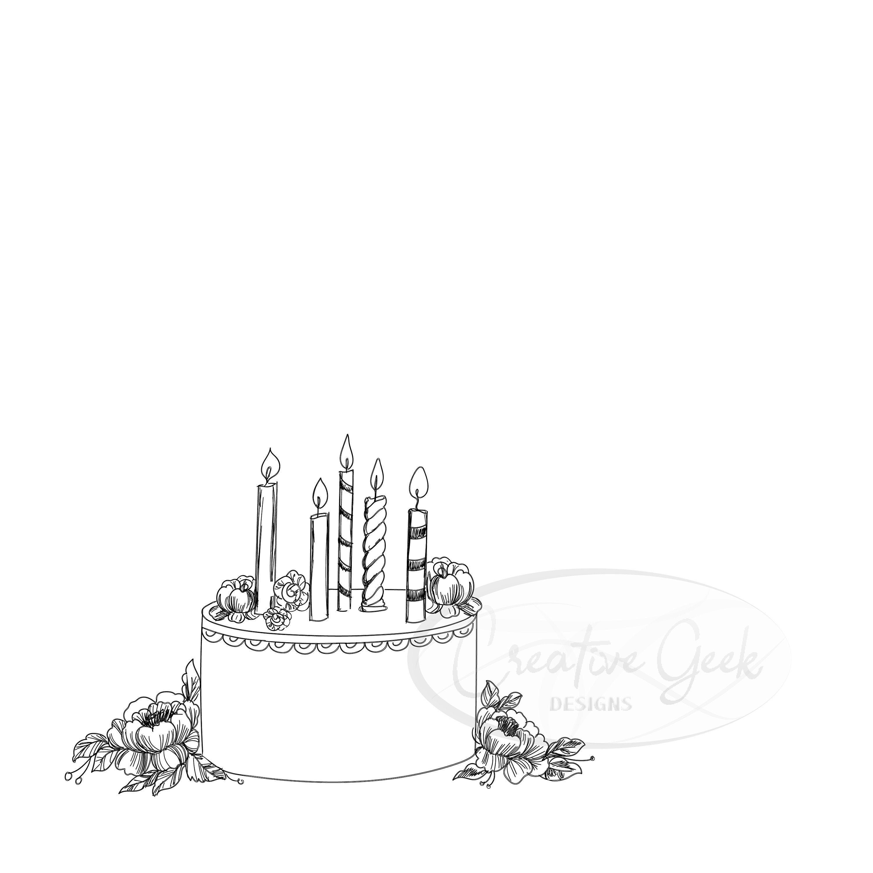 Drawing Birthday Cake Png - Birthday Cake Drawing Png, Transparent Png ,  Transparent Png Image - PNGitem