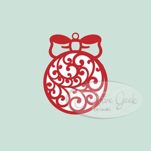 Download digitale di ornamenti natalizi SVG - Download immediato di Christmas SVG Flourish - Clipart natalizie - File SVG per Cricut o Cameo