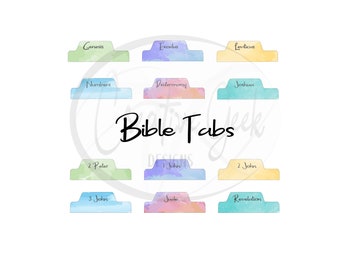 Bible Tabs Christian SVG Instant Download - Faith SVG Digital Download - Printable Bible Tabs - SVG Files for Cricut and Cameo