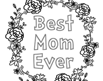 Mothers Day SVG Digital Download - Floral Background SVG Instant Download - SVG for Cricut and Cameo