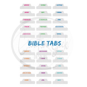 Bible Tabs Christian SVG Instant Download - Faith SVG Digital Download - Printable Bible Tabs - SVG Files for Cricut and Cameo