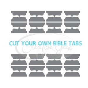 Descarga digital SVG de pestañas de la Biblia - Descarga instantánea de diario bíblico - Faith SVG - Archivos troquelados de pestañas de la Biblia - Archivos SVG para Cricut y Cameo