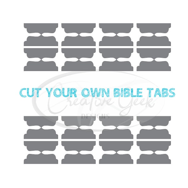 Bible Tabs SVG Digital Download - Bible Journaling Instant Download - Faith SVG  - Bible Tabs Die Cut Files - SVG Files for Cricut and Cameo