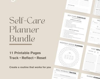 Pflegeplaner-Bundle | Psychische Gesundheit, Wellness druckbare PDF (Digitaler Download)