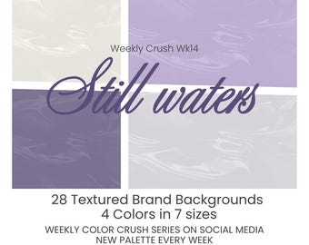 28 Water Texture Brand Background Bundle | Palette Branding Assets Small Business | Social Media Backgrounds Digital Download PNG