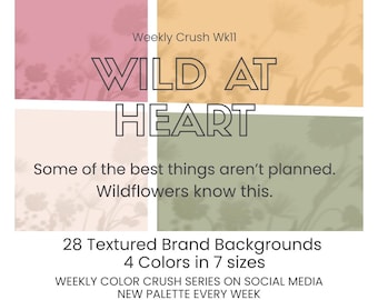 28 Flower Texture Brand Background Bundle | Small Business Palette Branding Assets PNG