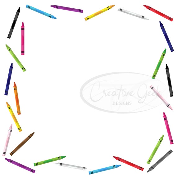 Papercraft Pencil Crayon Paper Digital Download School Paper Instant