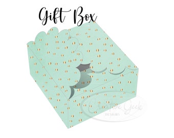 Gift Box SVG Digital Download - Candy Box SVG Instant Download - SVG Files for Cricut or Cameo