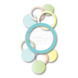 Circle Background SVG Digital Download - Travelers Notebook Circle SVG Instant Download - Circle Clipart - SVG Files for Cricut or Cameo