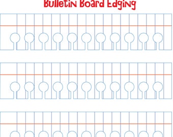 Notebook Torn Edges Bulletin Board Decoration Digital Download - Bulletin Board Edging Instant Download - SVG Files for Cricut or Cameo