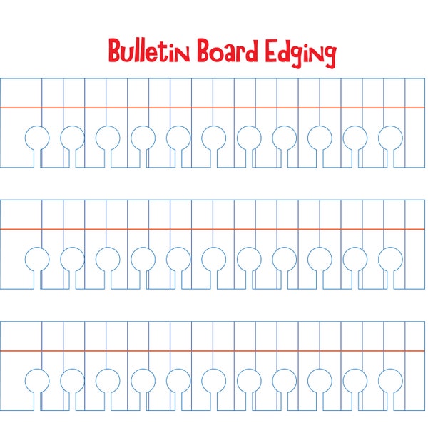 Notebook Torn Edges Bulletin Board Decoration Digital Download - Bulletin Board Edging Instant Download - SVG Files for Cricut or Cameo