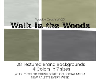 28 Mist Texture Brand Background Bundle | Color Palette Branding Assets Small Business | Social Media Backgrounds Digital Download PNG