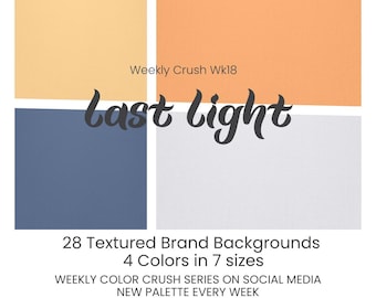 28 Canvas Texture Brand Background Bundle | Color Palette Branding Assets Small Business | Social Media Backgrounds Digital Download PNG